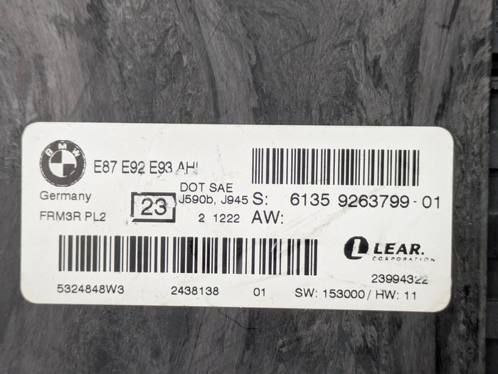 BMW E92 335xi FRM/Footwell Body Control Module 9263799