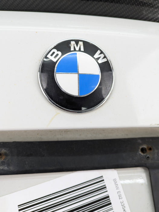 BMW E92 M3 335i 328i LCI Coupe Trunk Lid W/Aftermarket Spoiler Alpine White (300) 41627254428