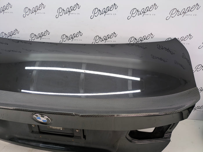 BMW F30 335xi M3 340i 330i 328i 320i Trunk Lid & Spoiler Black Sapphire Metallic (475) 41007288757 *NOTE*