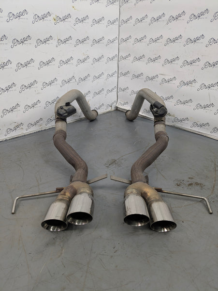 Chevrolet C7 Corvette Stingray Z51 Left/Right Straight Pipe Exhaust Muffler Pair Set W/Actuators 84897442 *NOTE*