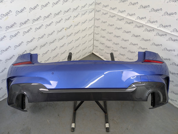 BMW G20 330ix 330i 330ex 330e M Sport Rear Bumper W/PDC Sensors Portimao Blue Metallic (C31) 51128099904