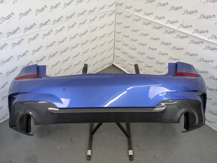 BMW G20 330ix 330i 330ex 330e M Sport Rear Bumper W/PDC Sensors Portimao Blue Metallic (C31) 51128099904
