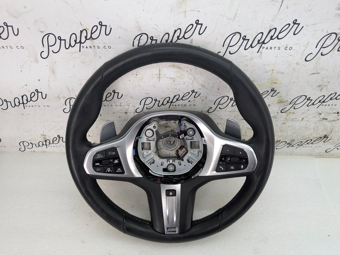 BMW G22 G23 G20 G26 430ix 330ix 330ex M Sport Heated Leather Steering Wheel W/Paddle Shifters 32308746693