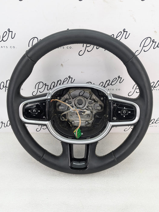 2021 Volvo V60 T6 R-Design Black Leather Steering Wheel & Buttons 32288776