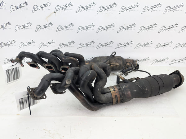 BMW E60 E61 M5 E63 E64 M6 S85 Exhaust Manifold Headers Left & Right Catalytic Converter Set 7836402/7836403