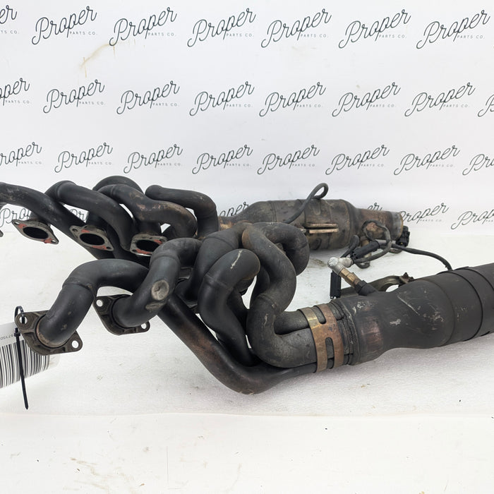BMW E60 E61 M5 E63 E64 M6 S85 Exhaust Manifold Headers Left & Right Catalytic Converter Set 7836402/7836403