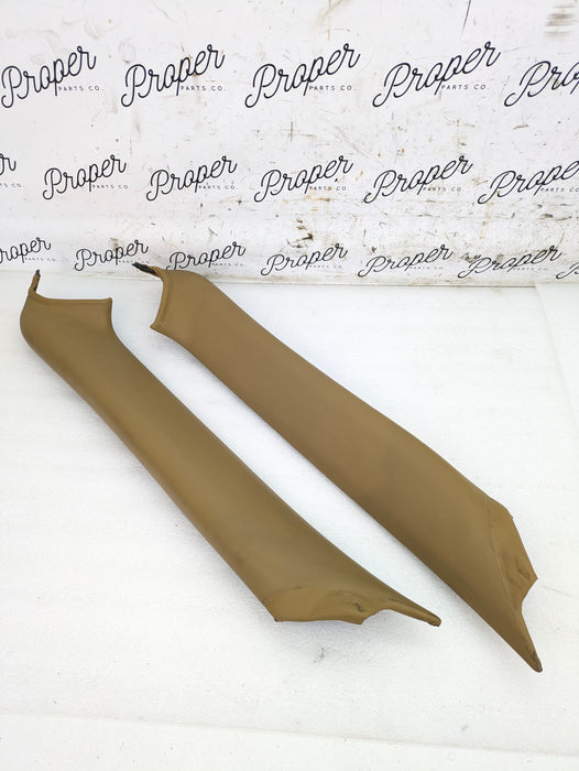 Porsche 996.2 911 Carrera 4 Cabriolet Convertible Left/Right A Pillar Set Savanna Beige 99655518211/99655518111