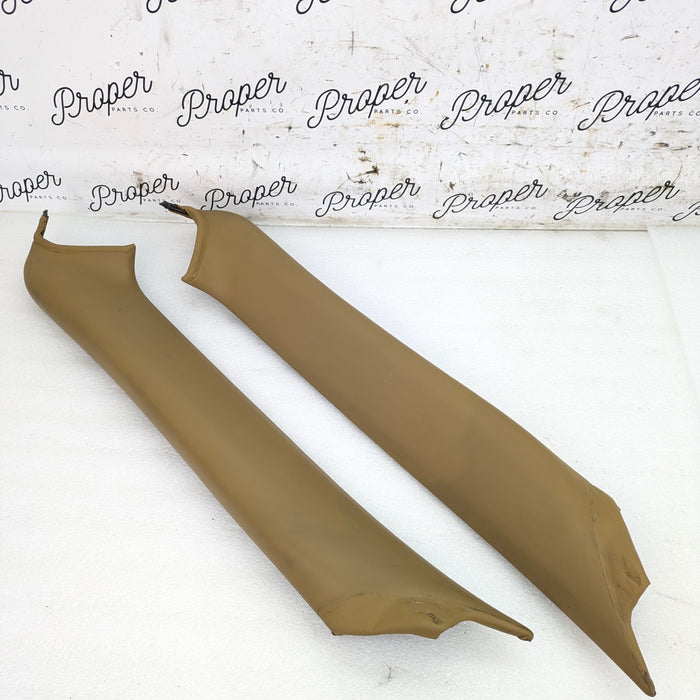 Porsche 996.2 911 Carrera 4 Cabriolet Convertible Left/Right A Pillar Set Savanna Beige 99655518211/99655518111