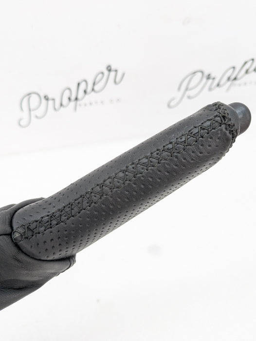 BMW E82 E88 135i 128i M Sport Perforated Parking Brake Handle & Leather Boot 8036111