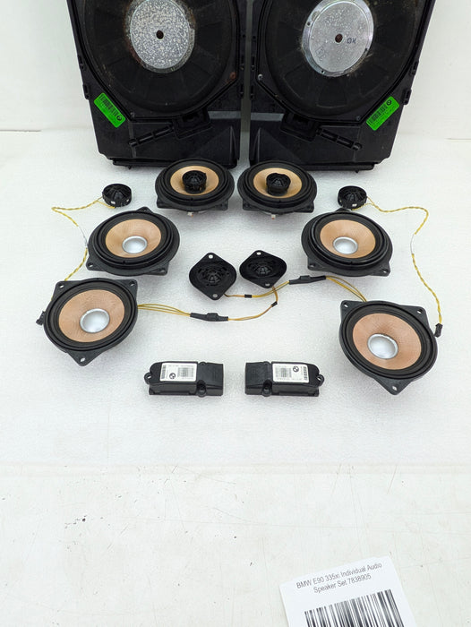 BMW E90 Sedan M3 335xi 328xi Individual Audio Sound System Speaker Set of 14 7838905