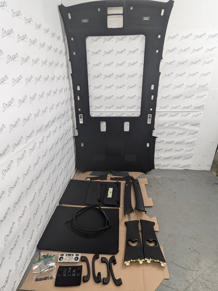 BMW E61 530xi 525xi 545i 550i M Sport Wagon Black Headliner & Upper Trim Kit 7027088