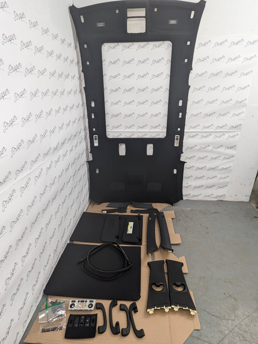 BMW E61 530xi 525xi 545i 550i M Sport Wagon Black Headliner & Upper Trim Kit 7027088