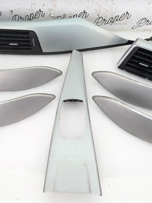 BMW F30 LCI 340xi 335xi 328xi Brushed Aluminum Interior Trim Set 51169232087