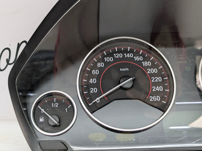 BMW F30 335xi Instrument Gauge Cluster Speedometer Tachometer KPH 9232895/9295860 *DAMAGED*