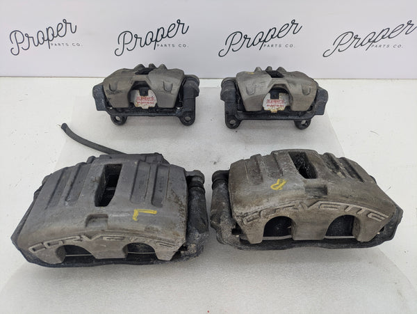 2007 Chevrolet C6 Corvette Complete PBR Front & Rear Brake Caliper Set