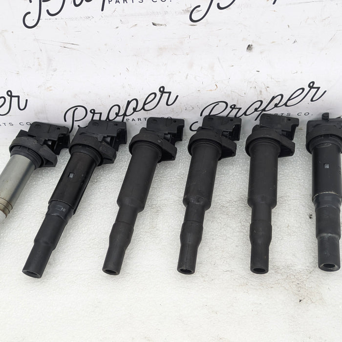 BMW E46 E82 E88 E90 E91 E92 E93 M3 335i Ignition Coil Set Of 6 7594937 *Damaged*