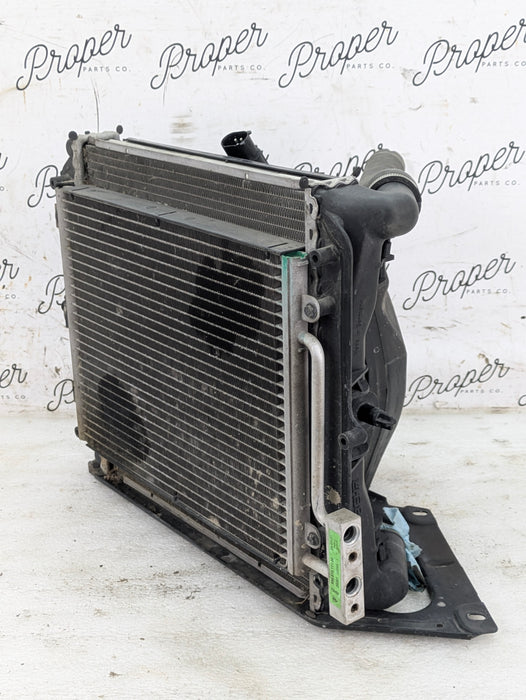 Porsche 996.2 911 Carrera 4 Right/Passenger Side Radiator AC Condenser Cooling Fan Shroud 99610613251/99662403502/99610603461/99657311100
