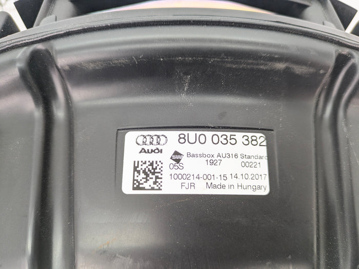 2015-2018 Audi 8U Q3 Rear Trunk Bose Subwoofer Speaker Bass Box 8U0035382