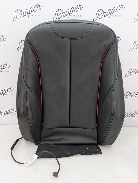 BMW F30 F31 F34 F36 335xi Front Right/Passenger Side Black Leather Sport Seat Heated Back Cushion W/Red Stitching 9514407