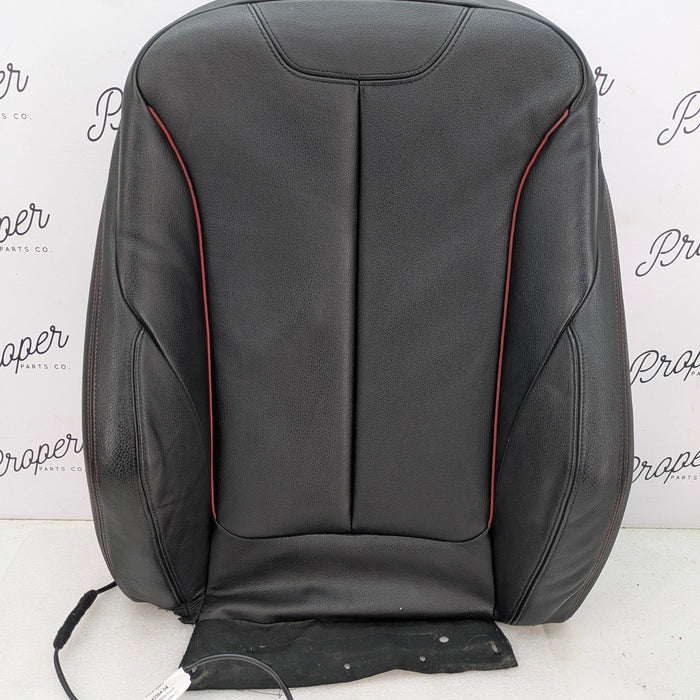 BMW F30 F31 F34 F36 335xi Front Right/Passenger Side Black Leather Sport Seat Heated Back Cushion W/Red Stitching 9514407