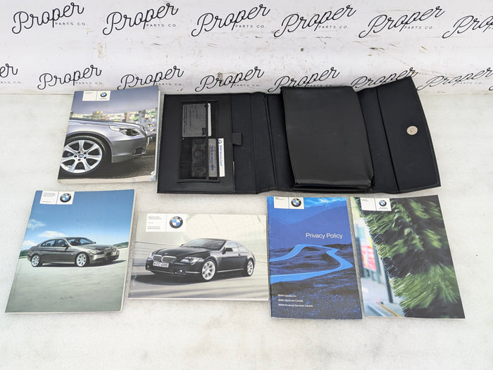 BMW E60 E61 530xi 530i 525i 528i 5 Series Owners Manual Booklet Set