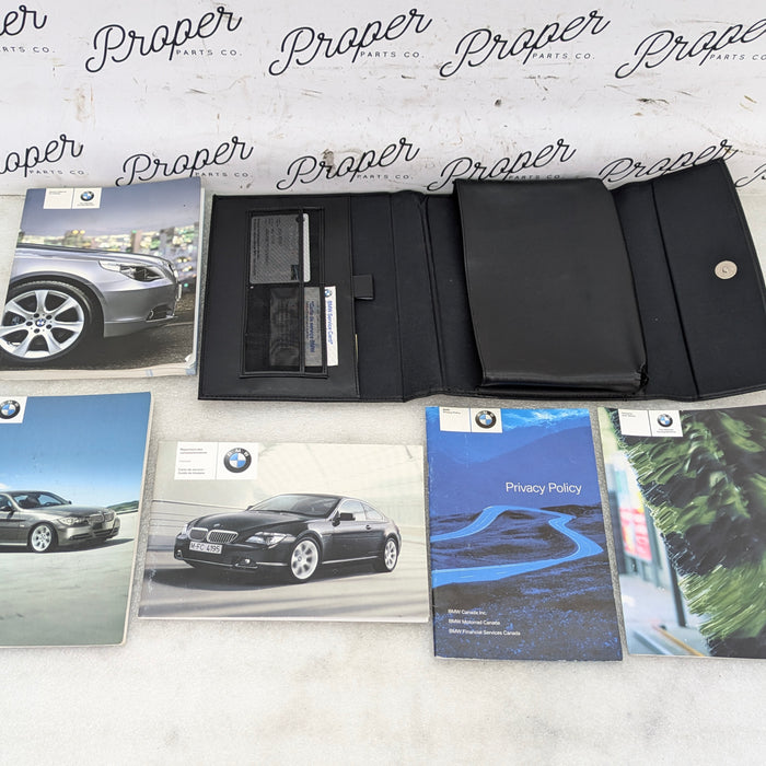 BMW E60 E61 530xi 530i 525i 528i 5 Series Owners Manual Booklet Set
