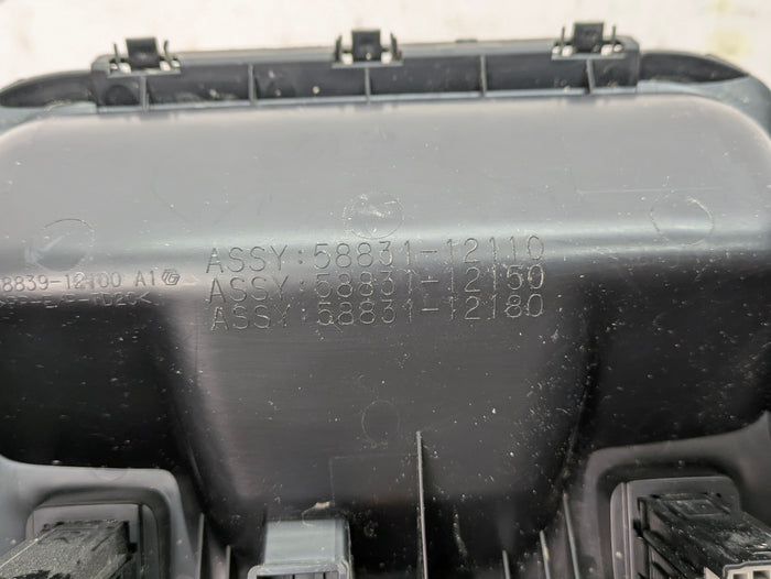 Toyota GZEA14 GR Corolla Center Console Trim Storage Tray Cubby W/Heated Seats Switches 58831-12180