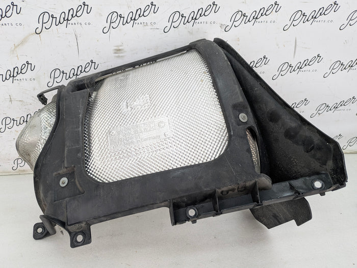 Porsche 996.2 911 Carrera 4 Rear Left Bumper Guide Bracket/Exhaust Muffler Heat Shield 99650547901