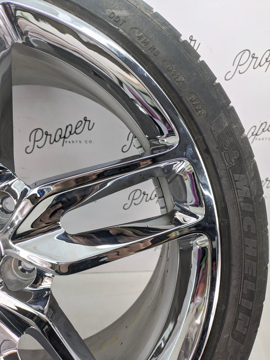Chevrolet C7 Corvette Stingray Front Wheel Rim Chrome Split 5-Spoke 19