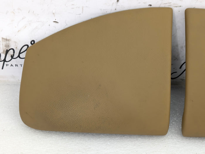 Porsche 996.2 911 Carrera 4 Left/Right Center Console Trim Set Savanna Beige Leather 99655209107/99655209207