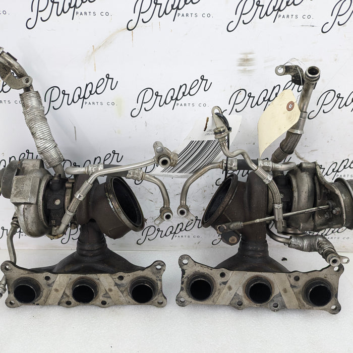BMW E82 E88 E90 E92 E93 135i 335i N54 Turbo Chargers Exhaust Manifold Pair *CORE* 7583865
