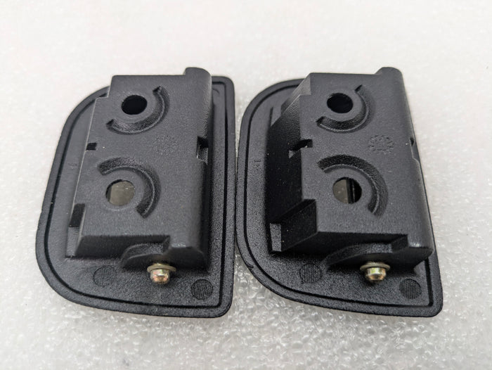 BMW E46 330i 325i 323i Trunk Tie Down Anchor Point Mounts Black Chrome Pair 51477193695