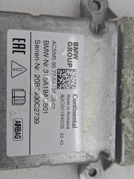 BMW G22 430ix Airbag SRS Control Unit Module 5A19AC5 *DAMAGED*