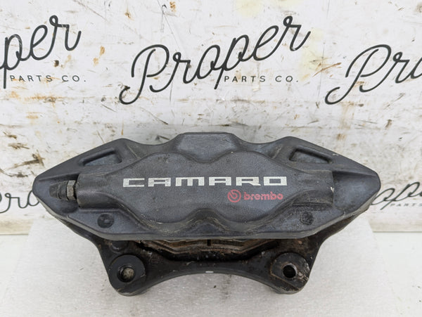 2018 Chevrolet 6th Gen Camaro 2SS Rear Right Passenger Caliper Black OEM Brembo 23399524