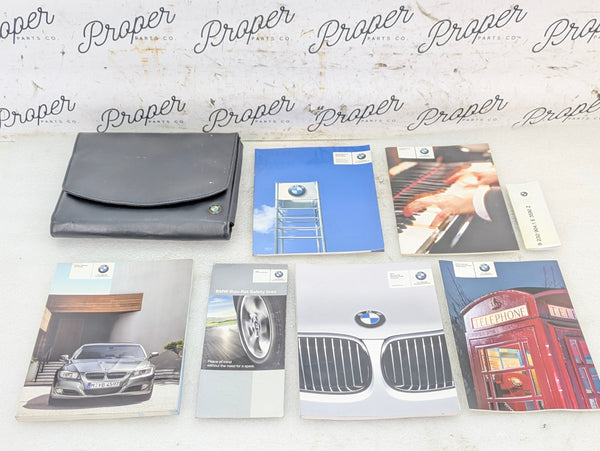 BMW E90 335xi 335i LCI Owners Manual Books & Leather Booklet Case 2606926