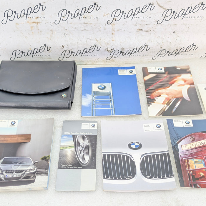 BMW E90 335xi 335i LCI Owners Manual Books & Leather Booklet Case 2606926