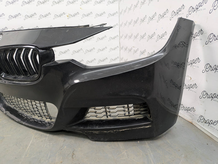 BMW F30 F31 3 Series M Sport Front Bumper Black Sapphire Metallic (475) *DAMAGED*
