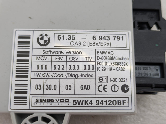 BMW E90 E91 E92 E93 3 Series Comfort Access/Car Access System/CAS2 Control Module 6943791