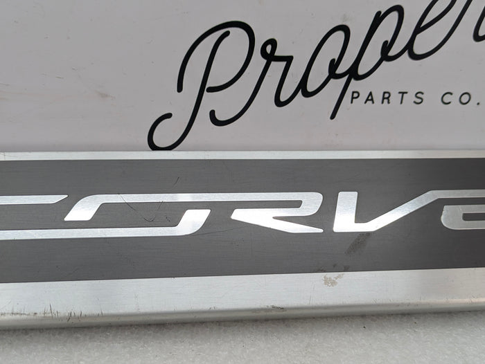 Chevrolet C7 Corvette Stingray Left/Right Side Door Sill Trim Scuff Plate 22789326 *DAMAGED*
