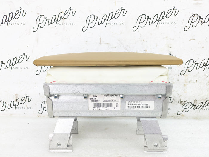 Porsche 996.2 911 Carrera 4 Right/Passenger Side Dashboard Airbag W/Cover Panel Savanna Beige Leather 99680307106/99680317305