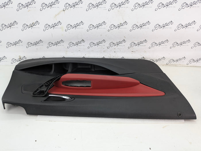 BMW F22 228xi M235xi 230xi M240xi Left/Driver Side Front Coral Red Interior Door Panel Card 7268403