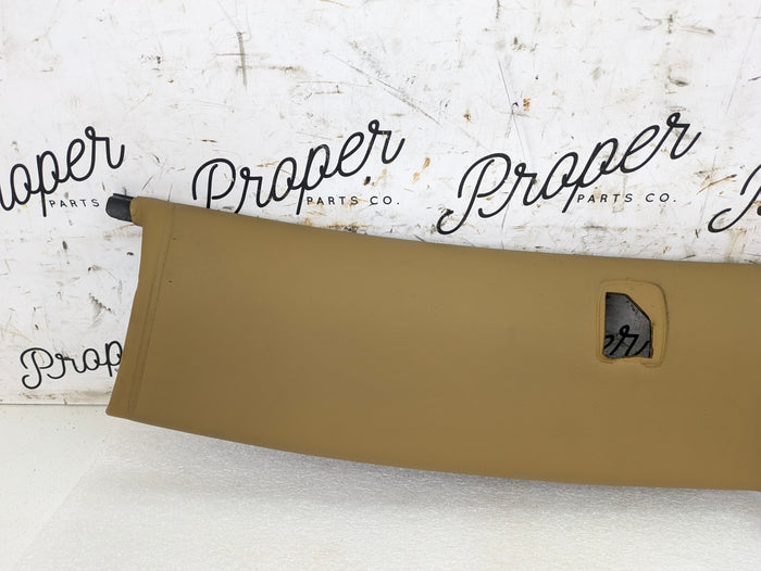 Porsche 996.2 911 Carrera 4 Cabriolet Convertible Upper Windshield Trim Savanna Beige Leather 99655505903/07