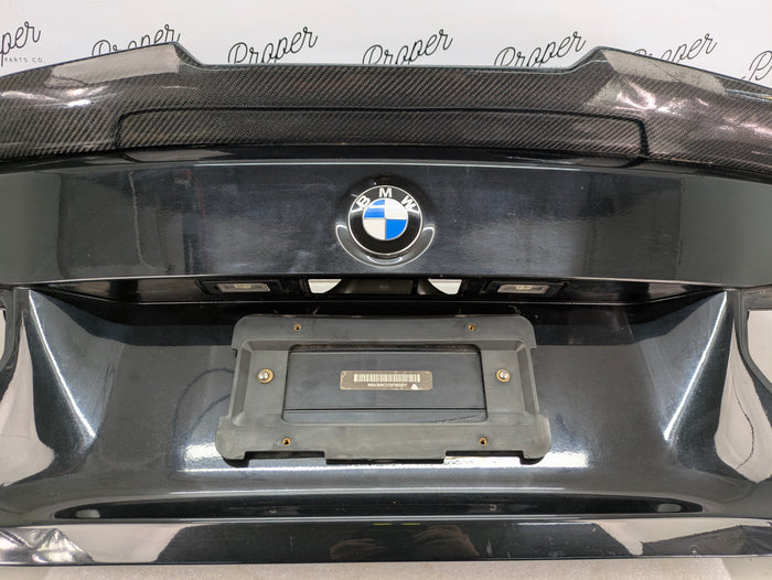 BMW F30 335xi M3 340i 330i 328i 320i Trunk Lid & Spoiler Black Sapphire Metallic (475) 41007288757 *NOTE*