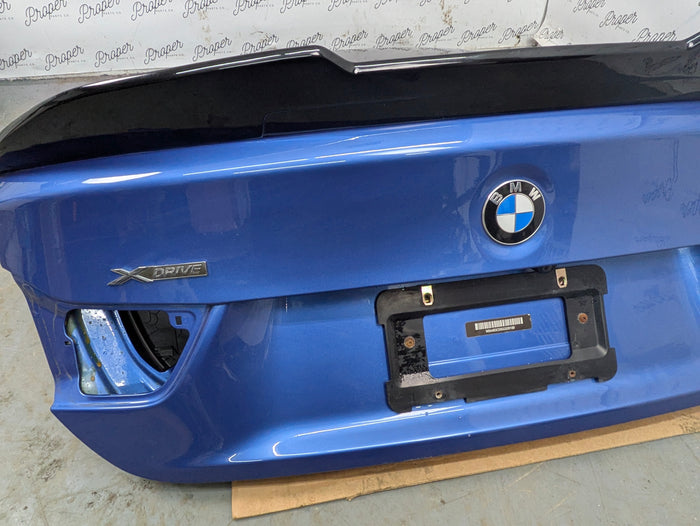 BMW F36 435XI Grand Coupe Rear Trunk Lid Hatch Tail Gate Estoril Blue Metallic