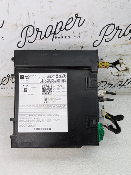 2018 Chevrolet 6th Gen Camaro 2SS Navigation Touch Screen Radio Receiver Control Module 84278526