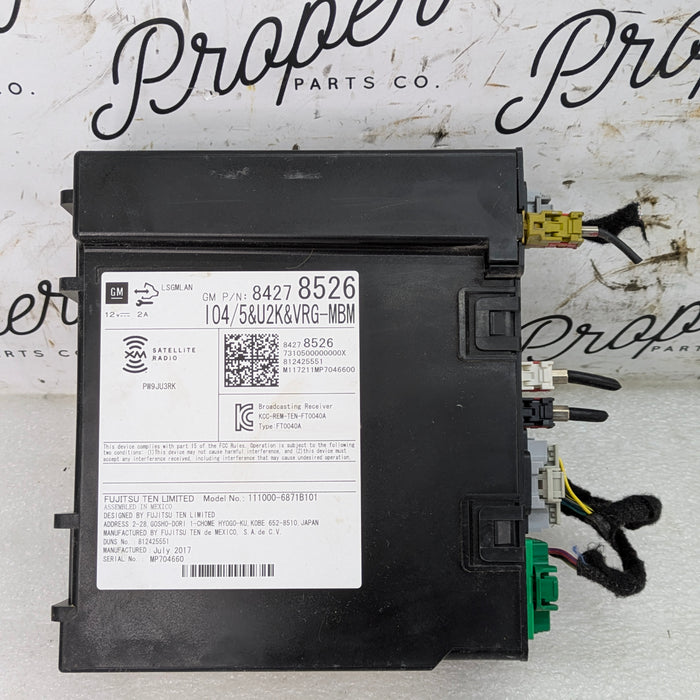 2018 Chevrolet 6th Gen Camaro 2SS Navigation Touch Screen Radio Receiver Control Module 84278526
