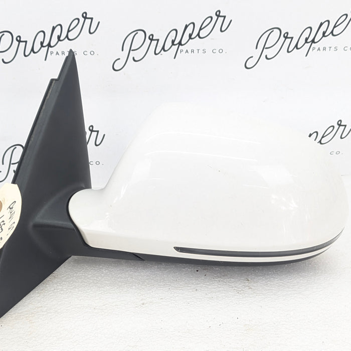 2015-2018 Audi 8U Q3 Left Driver Side Mirror Cortina White 8T0959577A