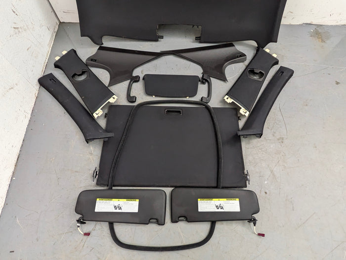 BMW E90 335xi 328xi Sedan Black Headliner Upper Interior Set	51448046413