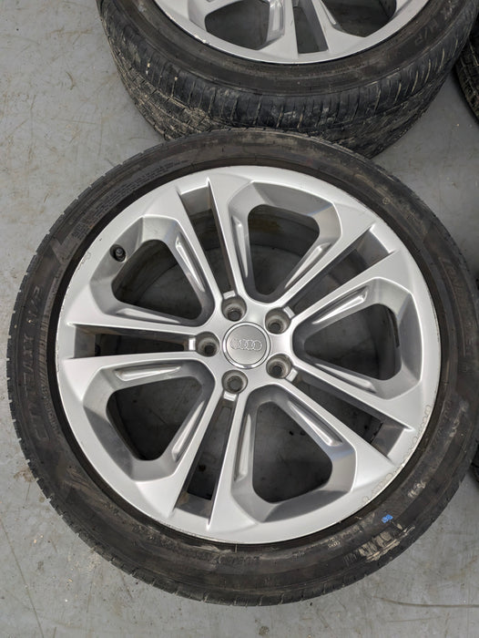 2015-2018 Audi 8U Q3 Aluminum Double 5 Spoke Wheel Set 8.5J X 19 Et 36 8U0601025AD