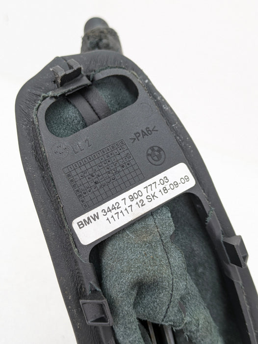 BMW E90 E91 E92 E93 M3 335xi 328xi Black Leather Hand Parking Emergency Brake Handle Boot 7900777 *Damaged*